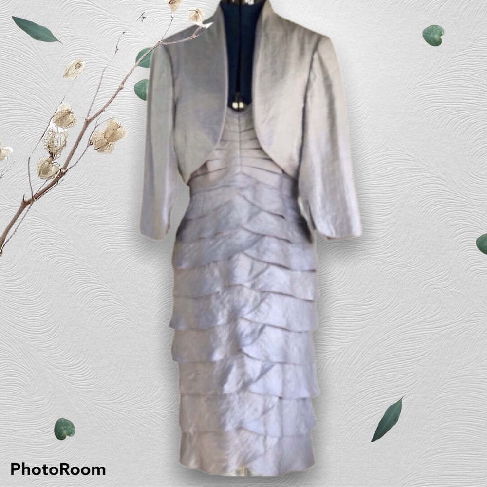 Victor Costa | Lilac Layered Cocktail Dress